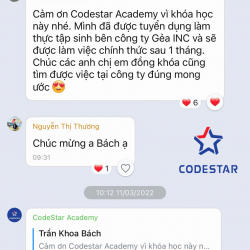 pass pv3 Học viên pass phỏng vấn sau khi học khóa học Tester của CodeStar