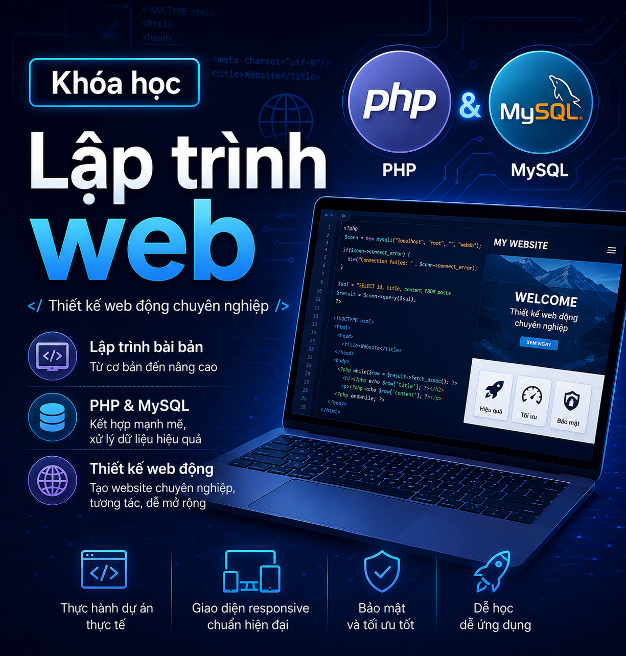 4. Khóa học Lập trình web