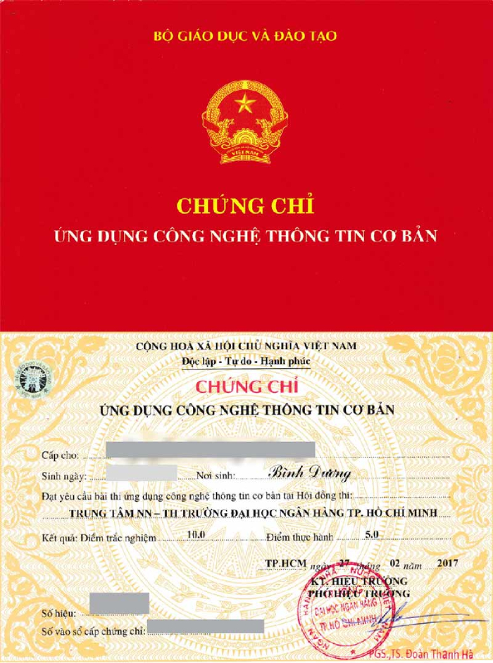 Hình minh họa chứng chỉ công nghệ thông tin cơ abnr