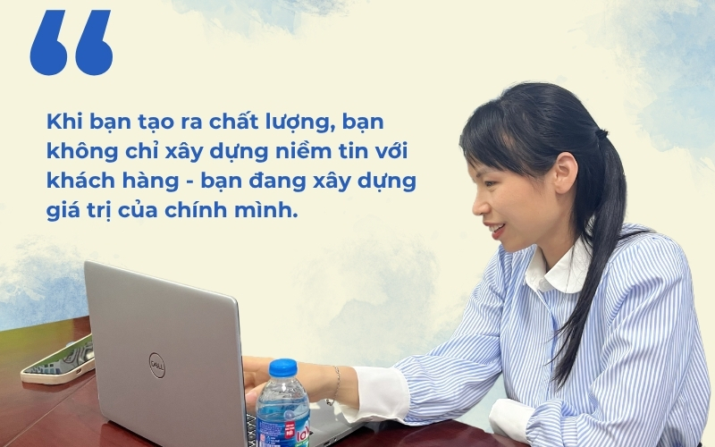 Triết lý nghề nghiệp của chị Trần Thị Thuỷ sau hơn 10 năm làm nghề